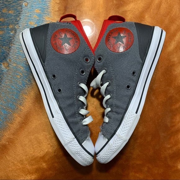 Converse All Stars Syde Street gray red black sneakers - Picture 2 of 9